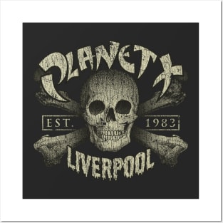 Planet X Liverpool Skull 1983 Posters and Art